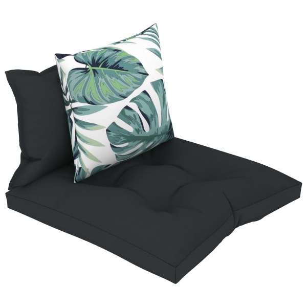  Palettensofa-Auflagen 3 Stk. Anthrazit Stoff