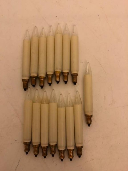 15 Weihnachtsglühbirnen 23V/3W/A2