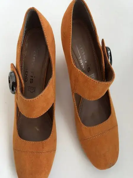 PUMPS GRÖSSE 37 SENFGELB