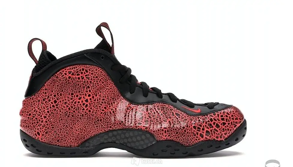 Nike Air Foamposite 1 Gr. 44 rot, schwarz neu, original