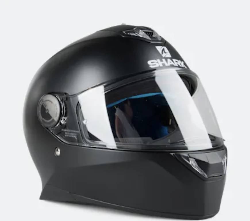 Integralhelm Shark Skwal 2 Blank Mattschwarz