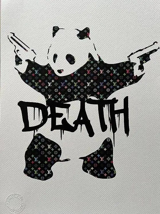 DEATH NYC « Banksy Panda with guns » 39/100