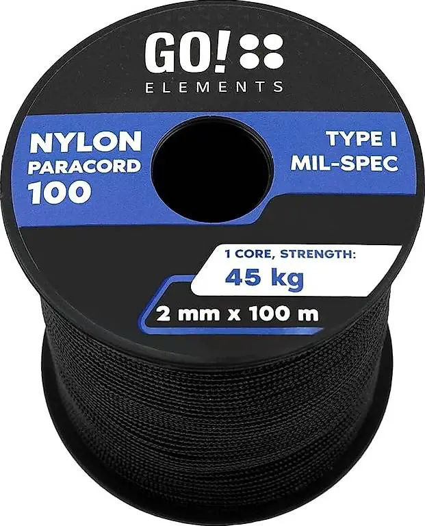 Reissfestes Paracord 2mm, 100m 45kg Belastbarkeit