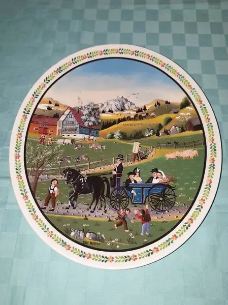  Dörf Mettler Teller Bauernhochzeit