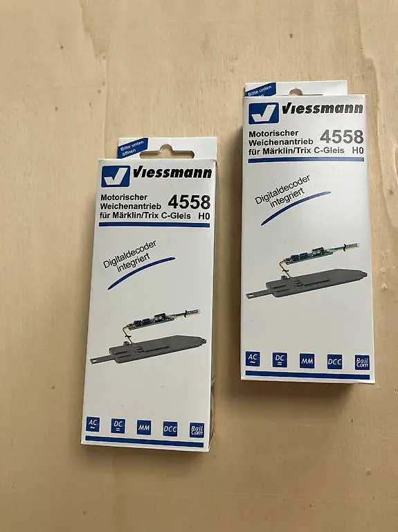 Viessmann 4558 Weichenantrieb für C-Gleis 2 Stück