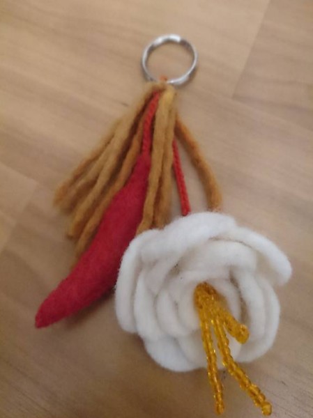 Schlüsselanhänger aus Filz
