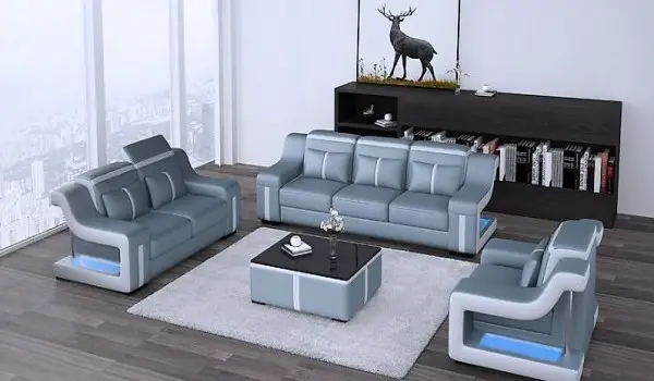  DESIGN MODERN COUCHGARNITUR SET 3+2+1 + COUCHTISCH