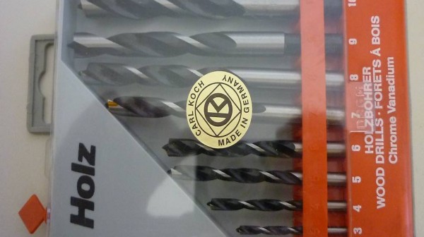  CV Holzspiralbohrer Set, 8 teilig