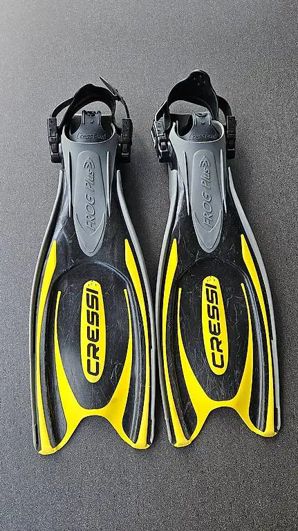 tauchflossen cressi frog plus xs/s gelb