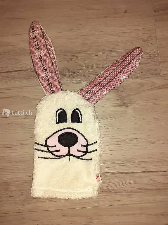 Hasenform Waschlappen