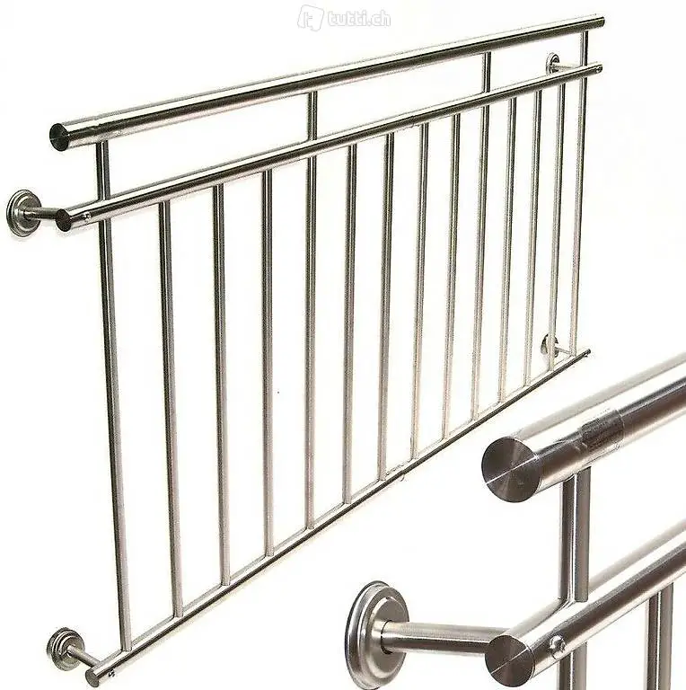  Edelstahl Französische Balkongeländer Fenstergitter - 184x90