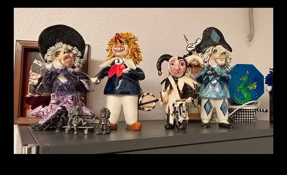Keramik Fasnachtsfiguren