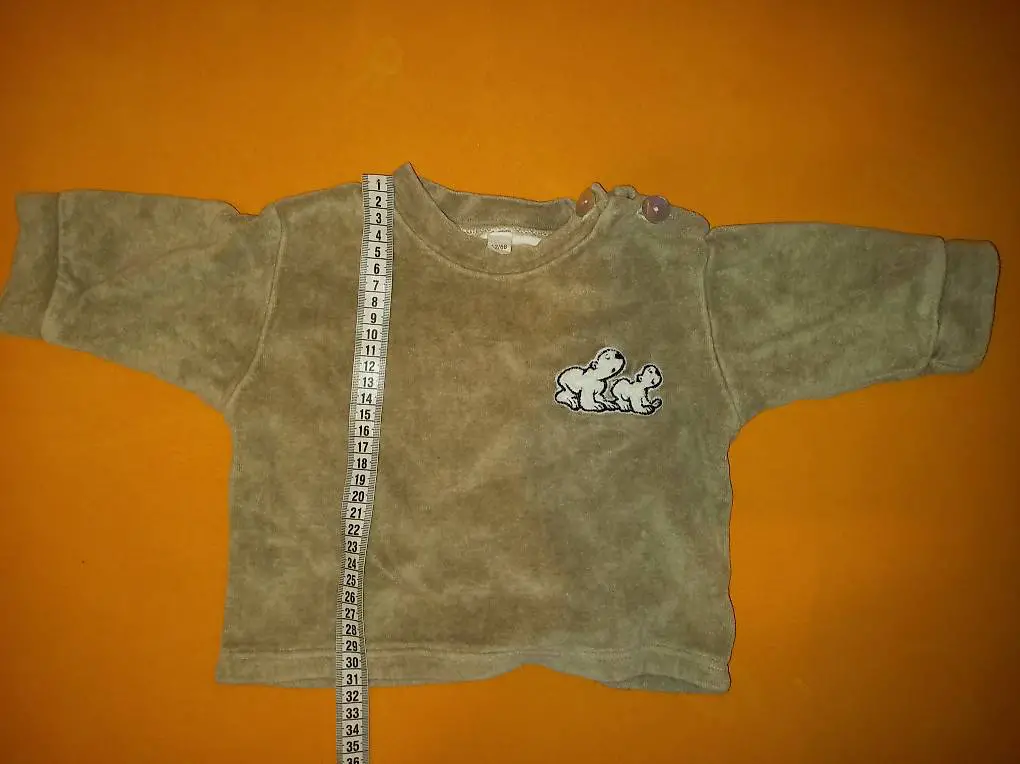 Winter Schlafpullover 100% Biobaumwolle Frottee Gr. 62/68
