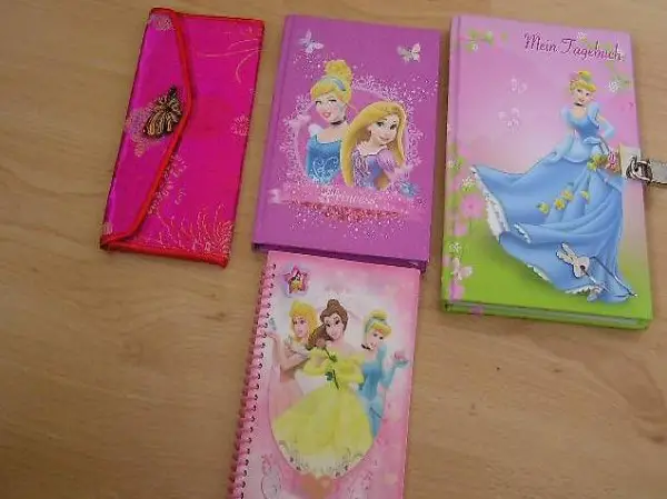 Notizbuch Cinderella, Frozen, Lillifee, Princess & Geldbörse