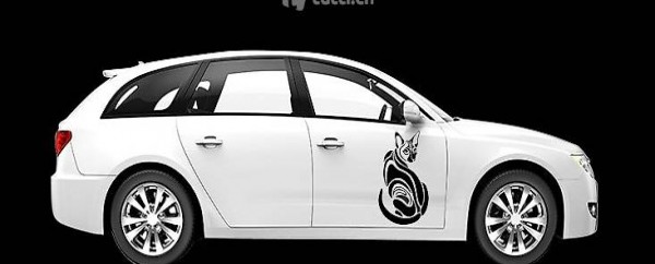  Katze Aufkleber in verschiedenen Grössen und Farben