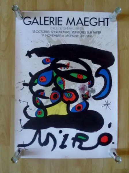 Plakat Joan Miro / Miro Ausstellung Paris 1971