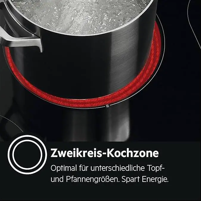 Elegantes Glaskeramikkochfeld 51 x 58 cm