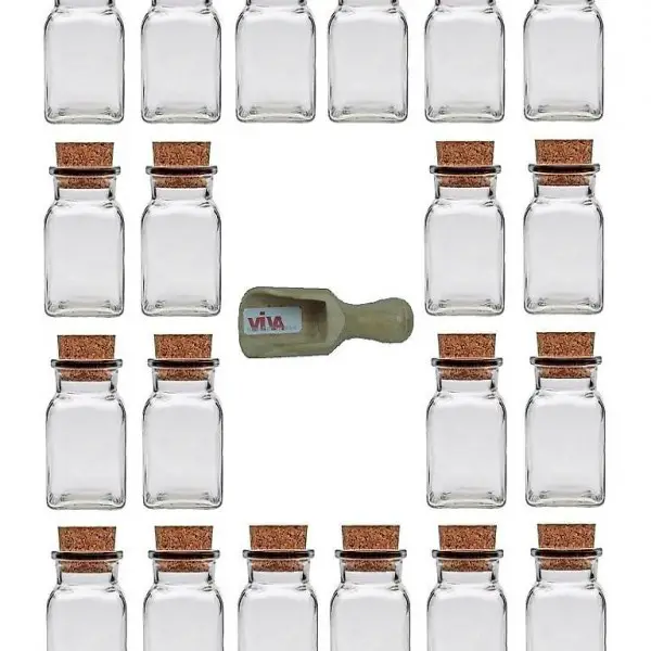  20 x Gewürzglas eckig 150 m