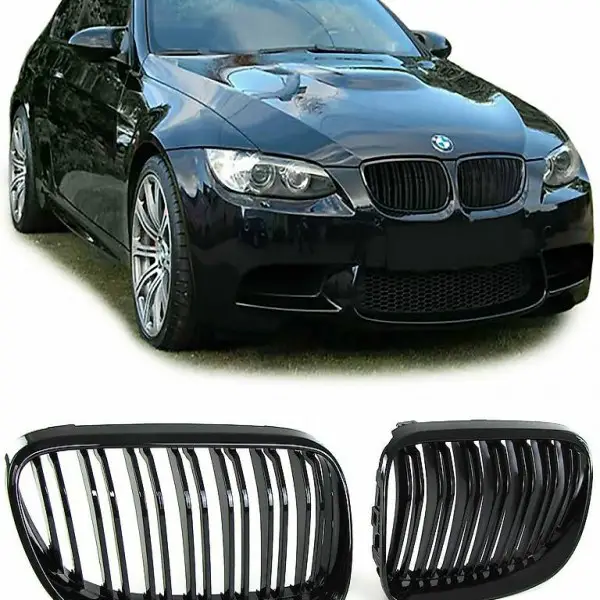 Kühlergrill Nieren schwarz glänzend für BMW 3er E92 E93