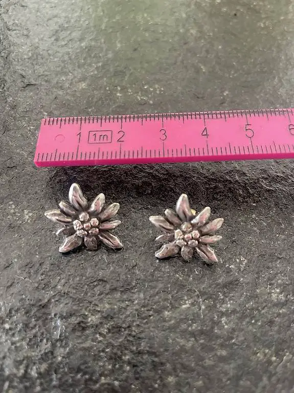 Edelweiss Ohrstecker Trachtenschmuck