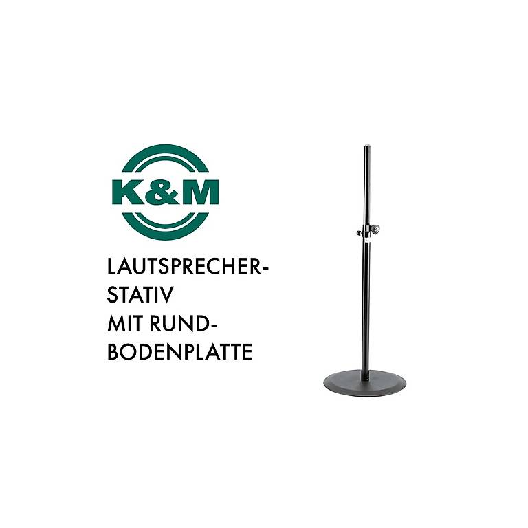 K&M Lautsprecherstativ mit Rundbodenplatte