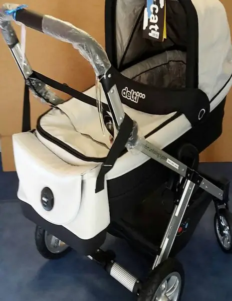  Ausstellungmodel Kombi-Kinderwagen "CAT" grau, grün oder rot