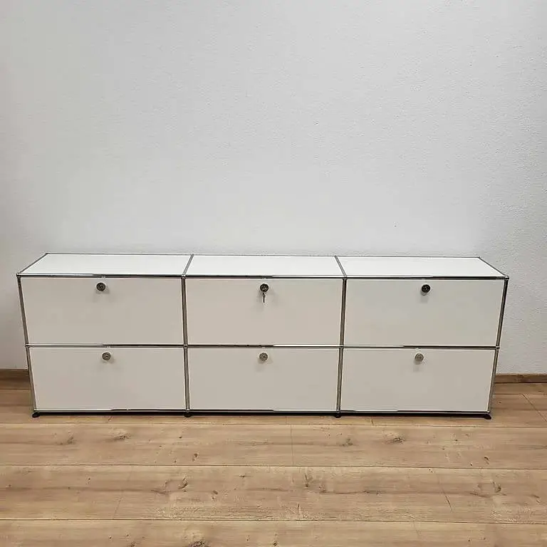 USM Haller Sideboard Reinweiss 3x2