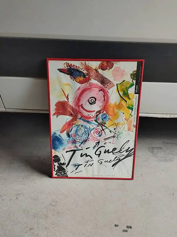 Jean Tinguely Kunstausstellung Poster 1988 Centre Georges P