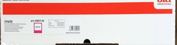  Original OKI C9655 magenta Toner, 43837130, Top Preis