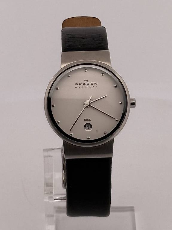 Skagen Damenuhr Quarz Lederband