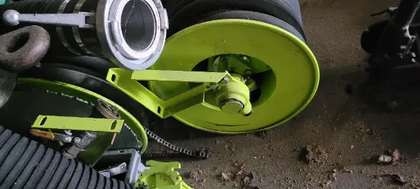 Rosenbauer Feuerwehrpumpe, Wasserschlauch Schlauchtrommel