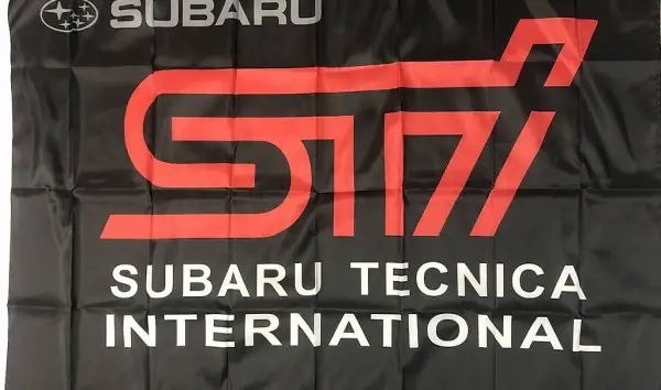 Subaru STI Fahne 150 x 90 cm Drapeau Tecnica International