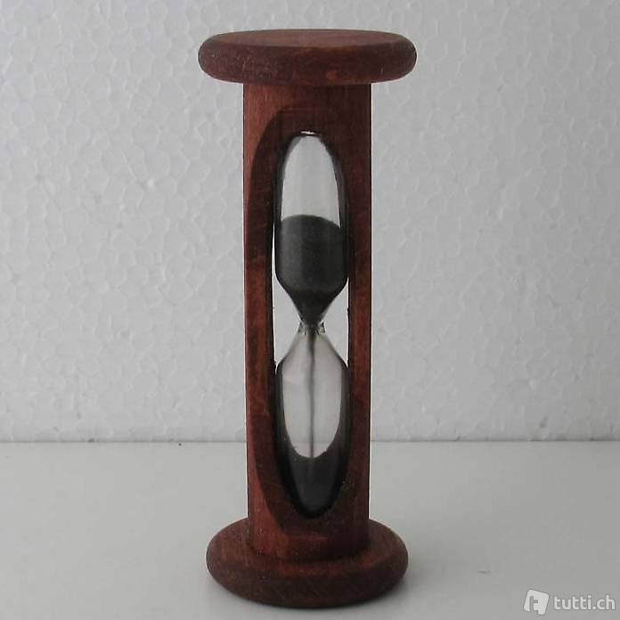  Sanduhr im Buchenholz 10 Sekunden - 10 Minuten