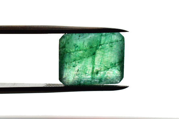 Smaragd Paar Grün - 19.19 ct - Smaragdschliff - Natural