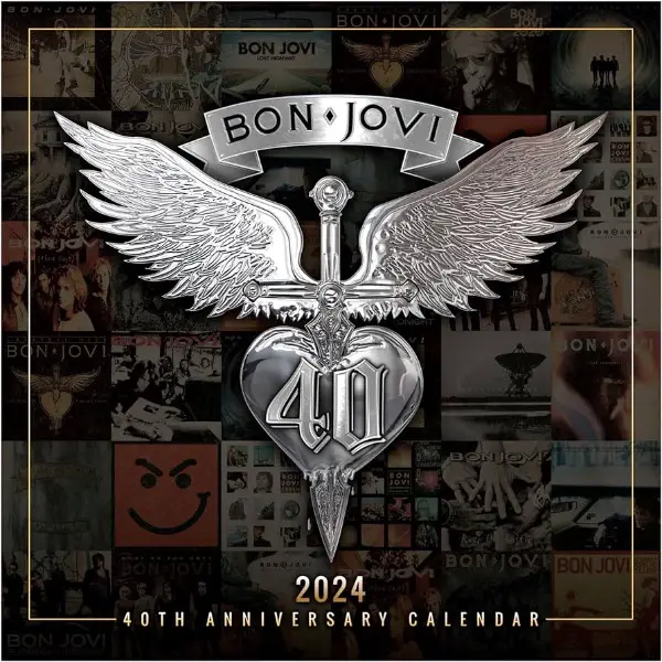 neu - bon jovi - kalender 2024 - 40th anniversary calendar