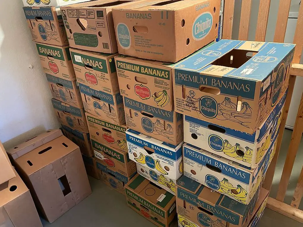Bananenschachteln