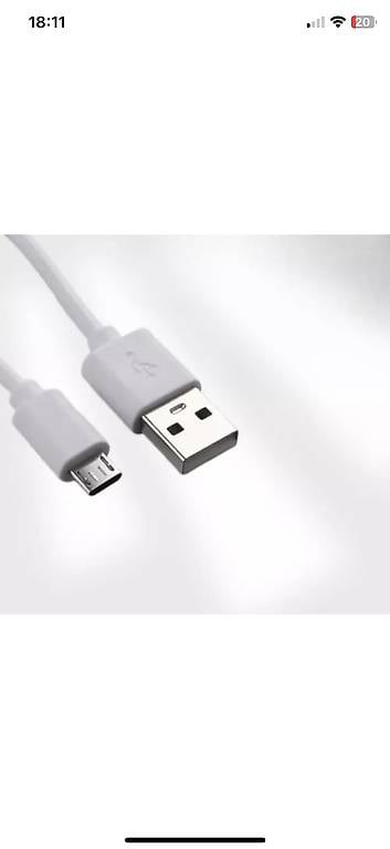 Micro usb cable white