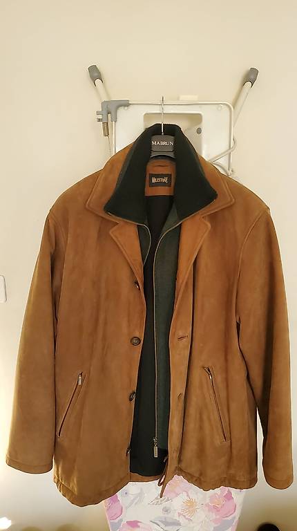 Wildleder Jacke braun, Milestone, Grösse 50, guter Zustand