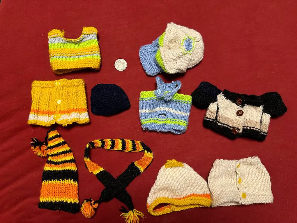 Puppenkleidung Plüschtierkleidung selbstgestrickt