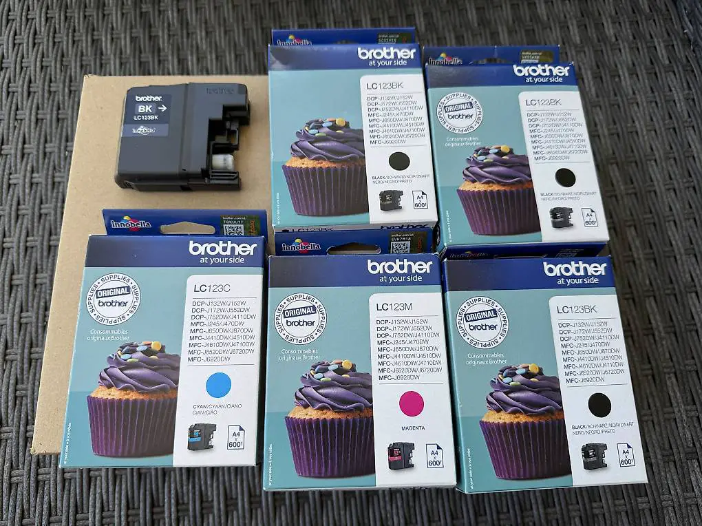 Druckerpatronen Brother LC123BK / LC123M / LC123C