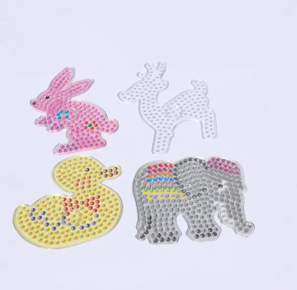 4 Bügelperlen Platten Jumbo Transparent