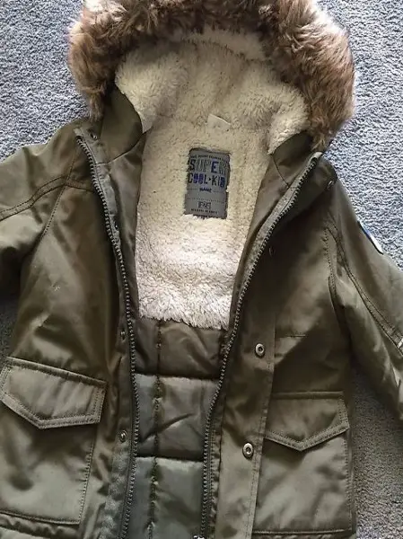 Winterjacke oliv grün