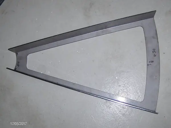 Rahmen Stahlblech als Spiegel oder Bilderrahmen