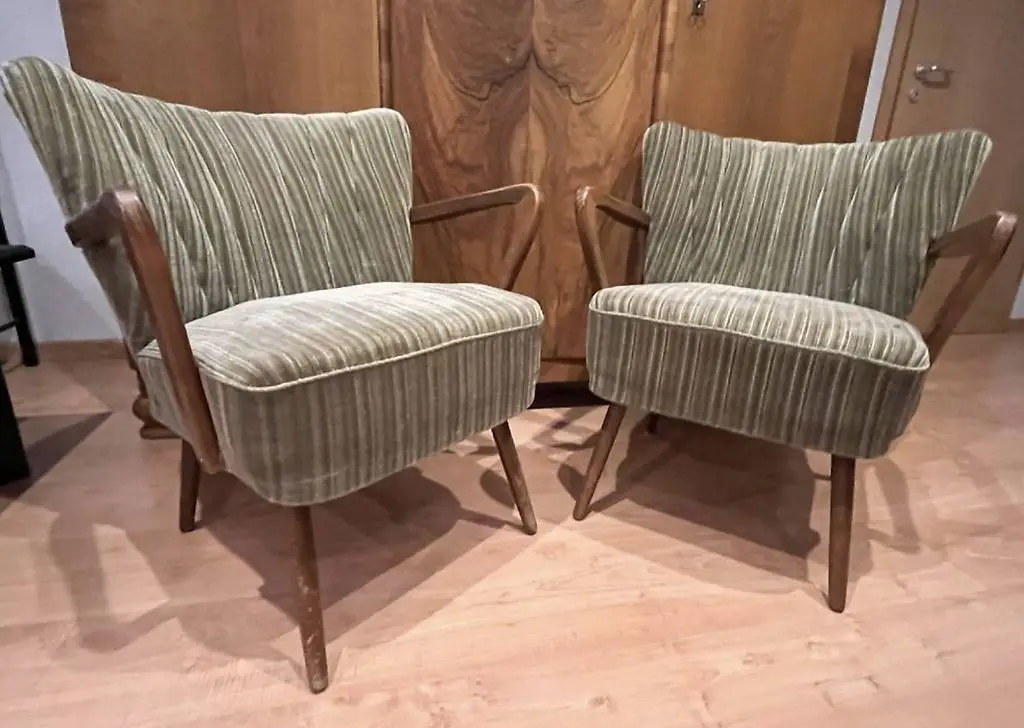 Wunderbare Mid Century Cocktail Lounge Chairs/Sessel