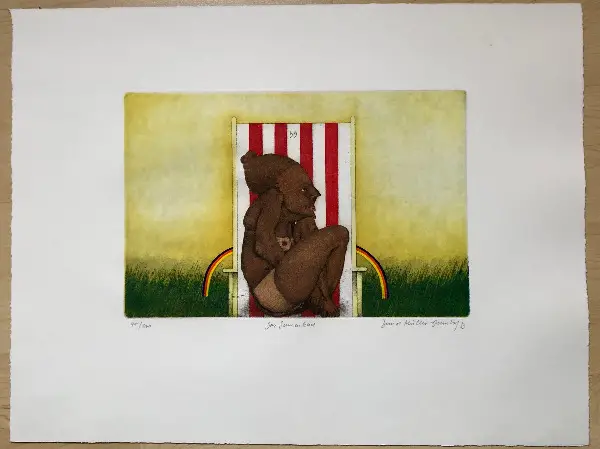 Radierung Bernd Müller-Dennhof 1973