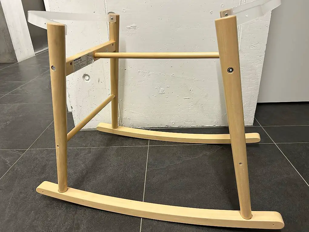 Wiegen-Ständer für Baby Tragekorb, Holz