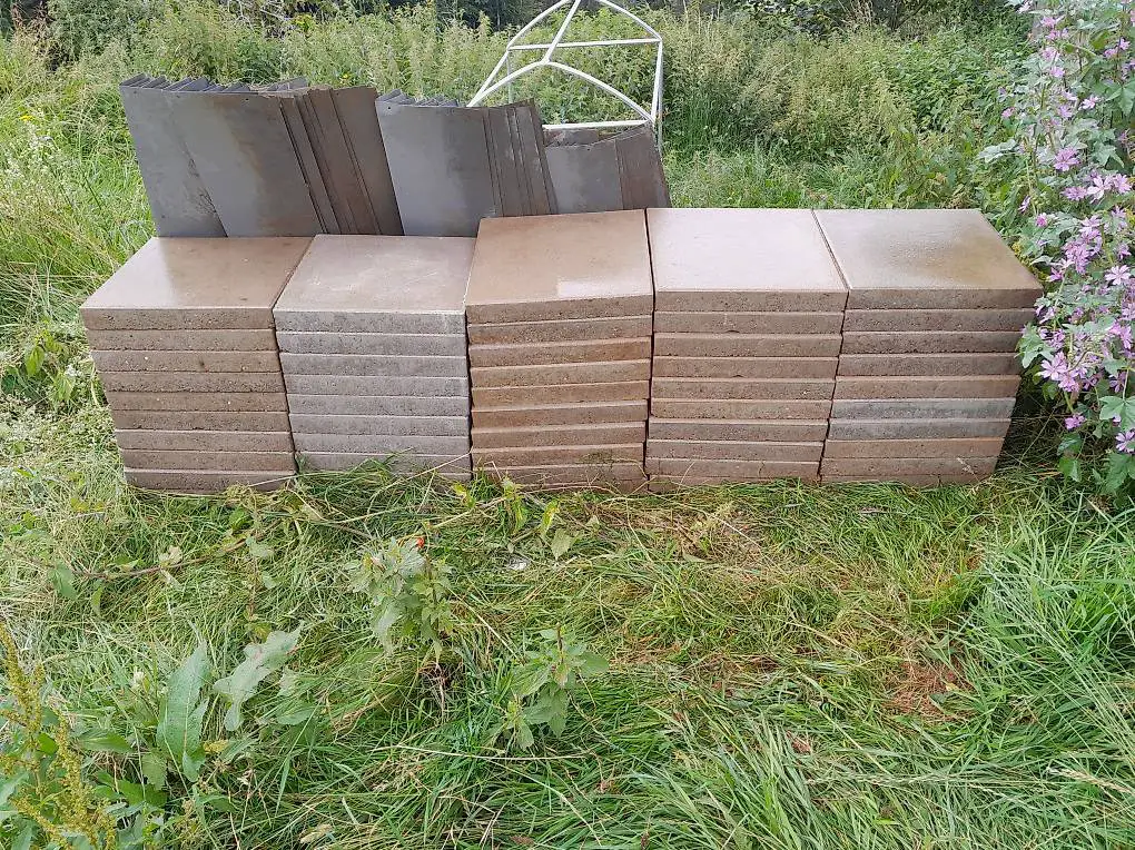 50 Stück Betonplatten starke Ausführung 40 x 40 x 5 cm