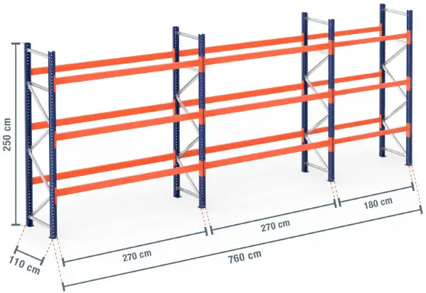 Schwerlastlagergestelle
