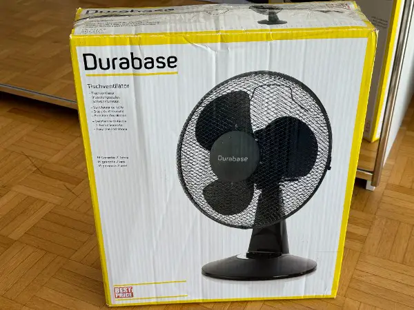 Durabase Tischventilator, kompakt & zuverlässig