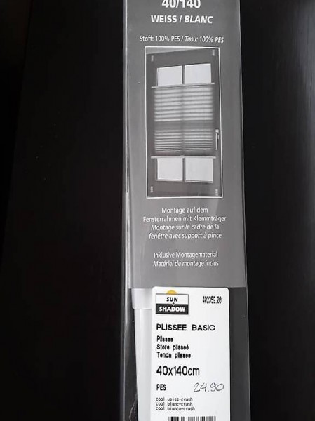 Tenda plissee basic nuova ancora imballata